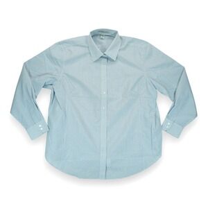 NWT Chestnut Hill Performance Women's Shirt  Button Down Long Sleeve Plaid 2XL